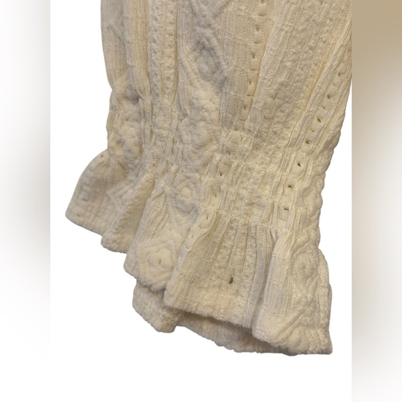 Frye Peasant Style Textured Long Sleeved Blouse - Picture 7 of 11